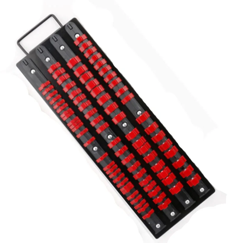 80 Pcs Socket Organizer 1/4 pollici 3/8 pollici 1/2 pollici Drive Rail Holder Socket Storage gli strumenti possono spostare binari portabiti portatili