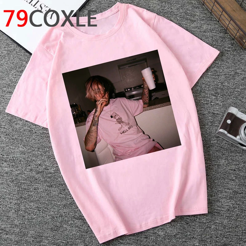 Rip Lil Peep Aesthetic Tshirt Men Lil. Peep Funny Cartoon T-shirt Unisex Cool Streetwear Graphic Tshirt Hip Hop Top Tees Male