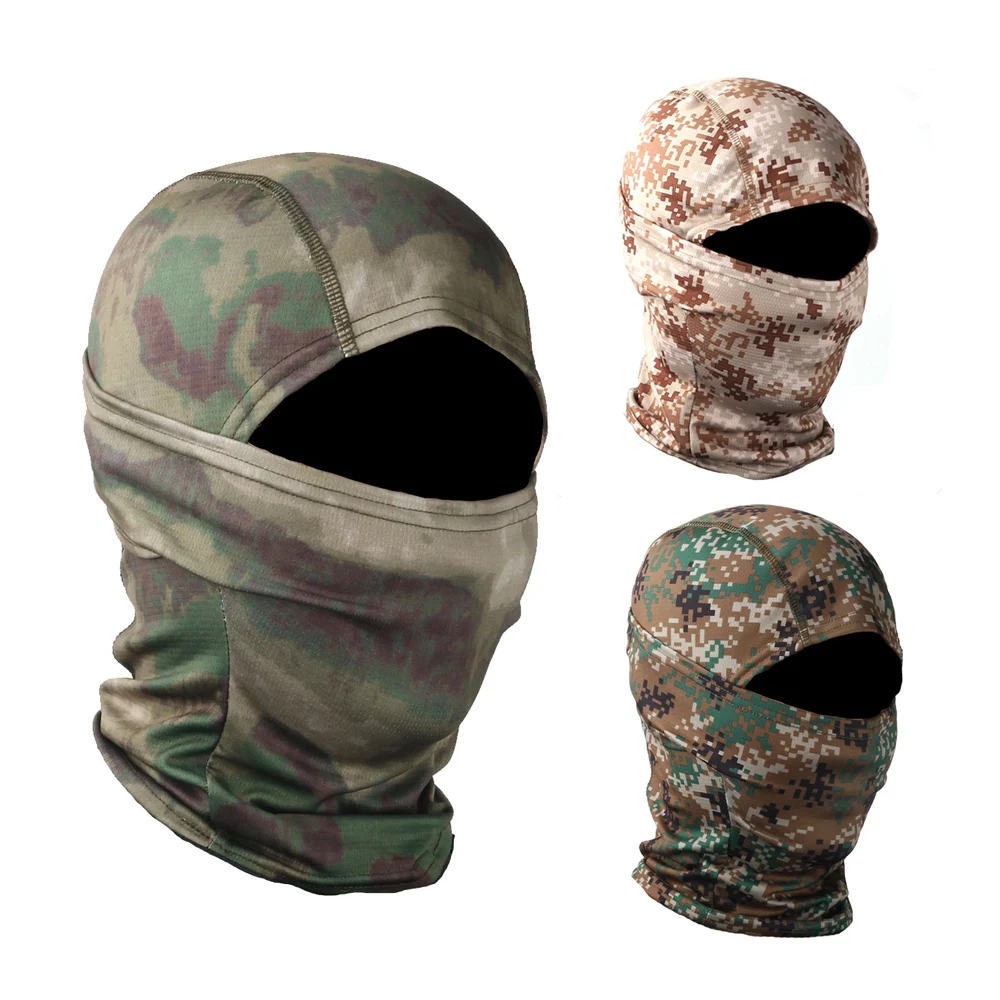 

Outdoor Climbing Cycling Sports Headgear Camouflage Elastic Headgear Real CS Tactical Protection Jungle Desert Turban Face Mask