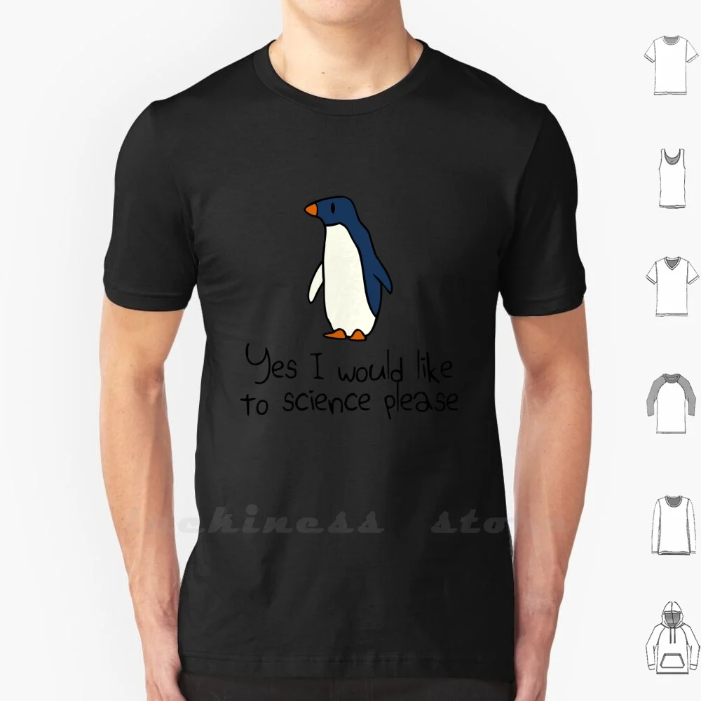 Yes I Would Like To Science Please Penguin T Shirt Ringer Cotton Men Women Teenage Penguin Yes I Would Like To Science Please