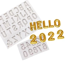 Alphabet Number Silicone Sugarcraft Mold Resin Tools Cupcake Fondant Cake Decorating Tools