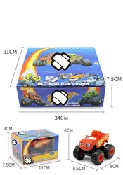 Blaze Monster Machines 6.5*8*6cm Baby 6pcs/Lot Blaze Car Toys Russian Crusher Truck Vehicles Figure Blaze Toy Gifts For Kids