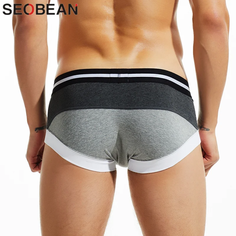 SEOBEAN Men\'s boxer briefs Sexy Underwear Men Boxers Shorts Breathable Fashion Underpants Male Panties Boxers for Man