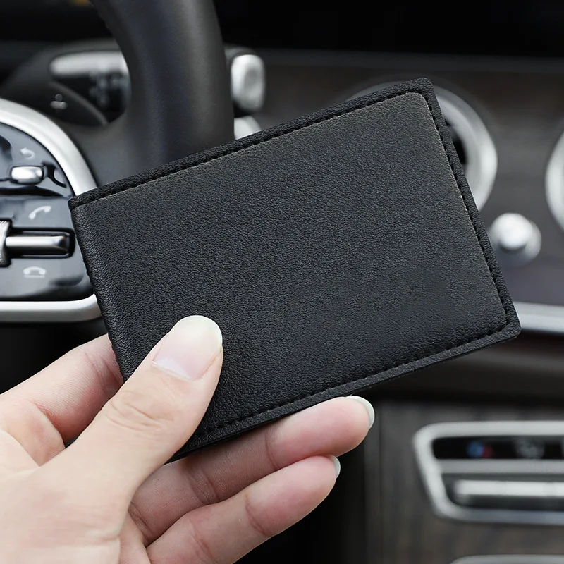 Fashion Credit Card Holder Driving License Cover Anti Protect ID Passport Bag Solid Color Unisex Small Wallet PU Leather Purse