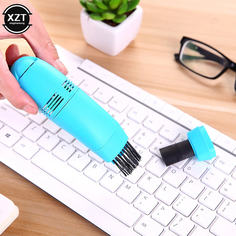 1pc Keyboard Vacuum Cleaner USB Computer Dust Cleaning Brush Kit For Laptop Desktop PC Keyboards Remove Dust Brushes Drop Ship