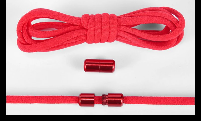 21-Farben-Schnürsenkel ohne Krawatte, runde Farbe, Metallverschluss, elastische Schnürsenkel, allgemein für Kinder und Erwachsene, Turnschuhe, Lazy Laces, Unisex – Detail 10