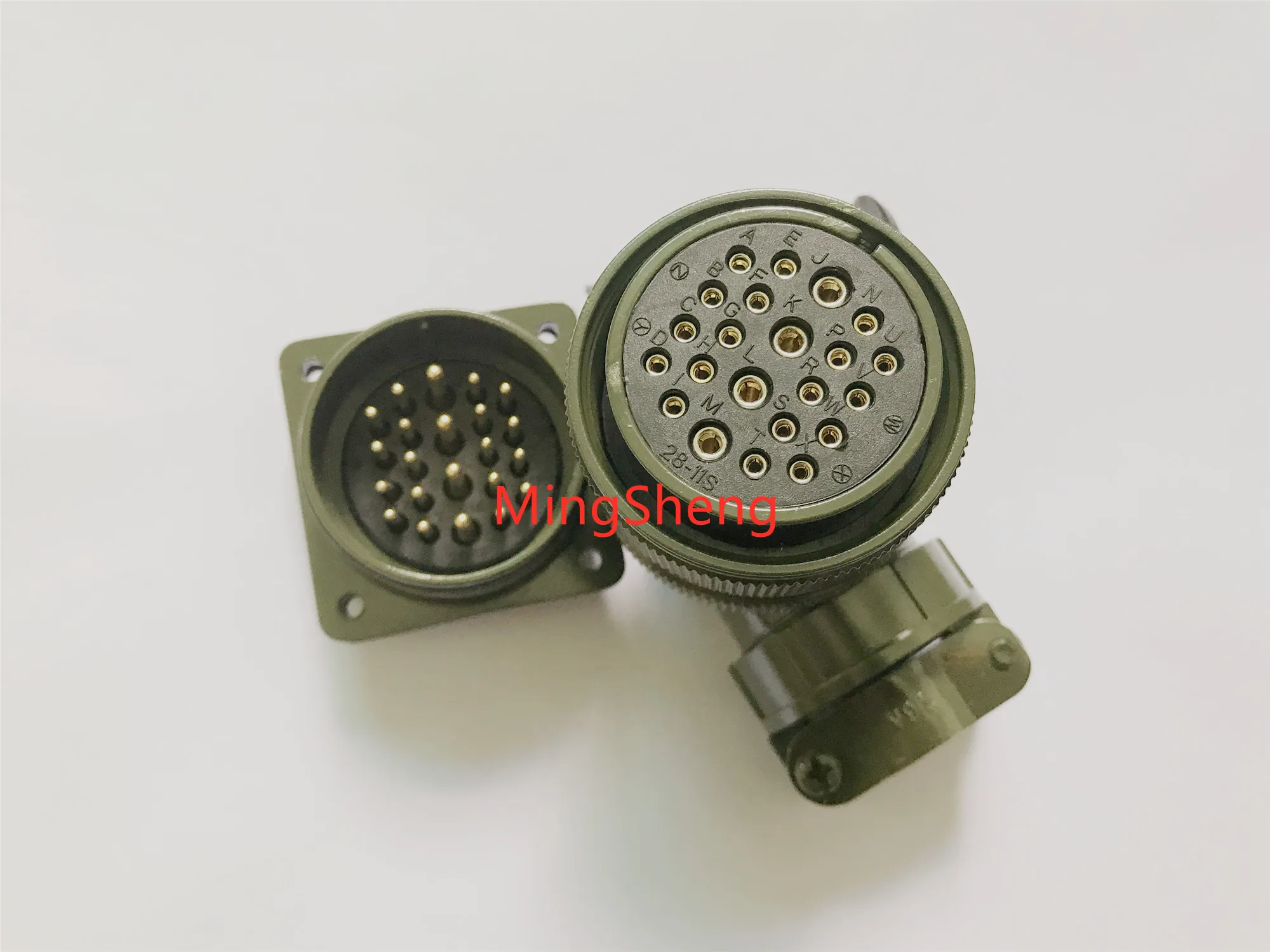 Original new 100% 5015 MS3108A28-11S MS3102A28-11P 22 core American Standard aviationplug bent waterproof connector