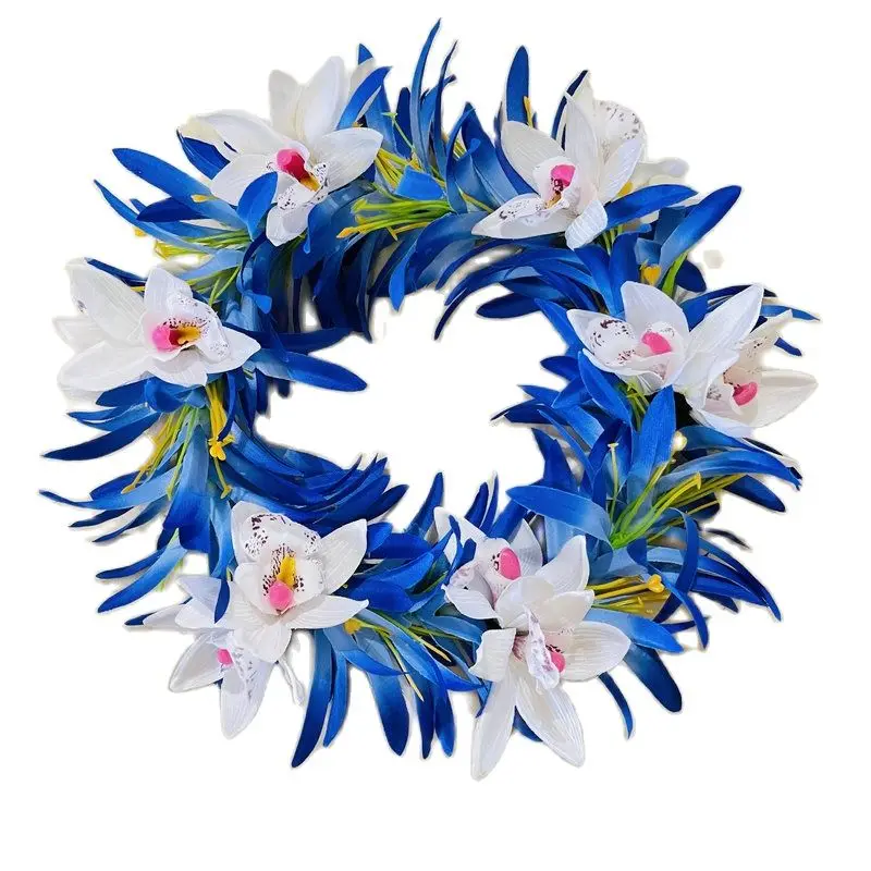 Free Shipping HL00006 50Pcs/lot 5Colors 50Cm Artificial Velvet Spider Lily Orchid flower headband Hula Girl Party Decoration