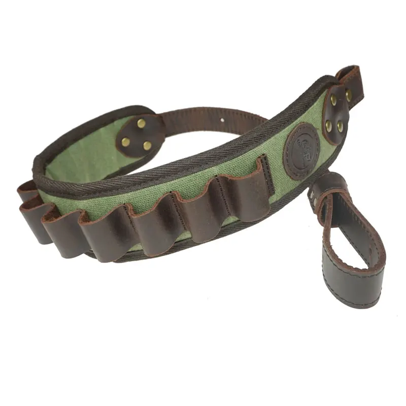 Leather Rifle Sling Shoulder Padding Tactical Strap And Shotgun Gun Buttstock Ammo Shell Holder For 5pcs 12 Gauge