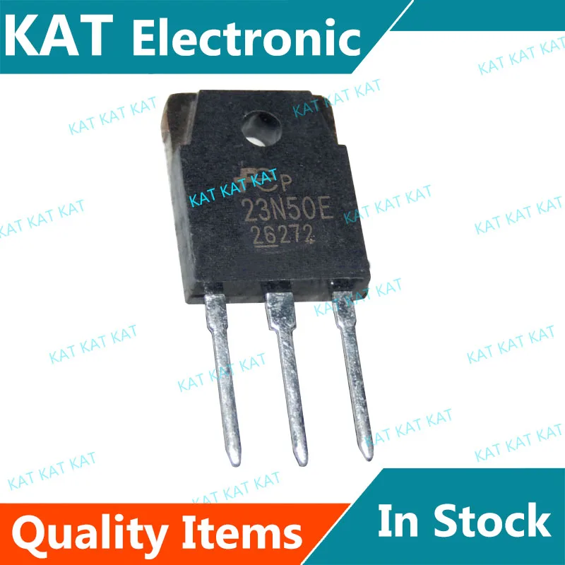 FMH23N50E 23N50E, TO-3P, 500V, 23A, N-CHANNEL, MOSFET de potencia de silicio, 5 unids/lote