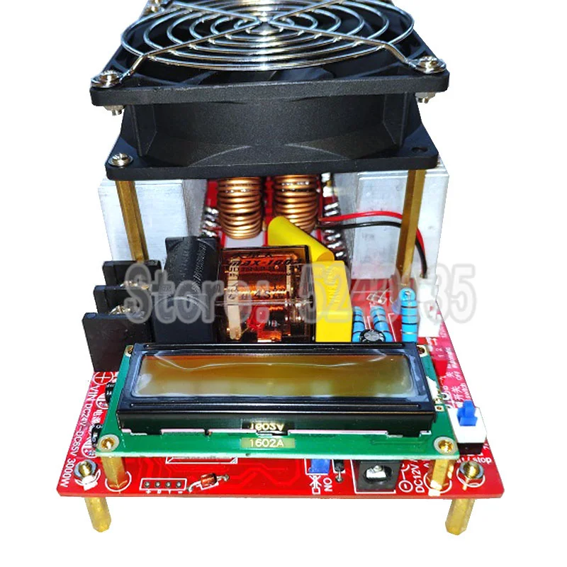 Imagem -04 - Zvs Módulo de Aquecedor de Indução de Alta Frequência Flyback Driver Aquecedor Boa Dissipação de Calor Mais Bobina Bomba Adaptador de Energia 3000w 55a
