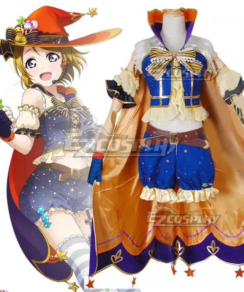 Love Live! Lovelive! Halloween Hanayo Koizumi Pumpkin Girls Dress Halloween Girls Party Set Adult Festival Cosplay Costume E001