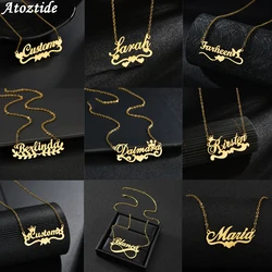 Collana con nome personalizzato collana personalizzata con ciondolo a forma di cuore in acciaio inossidabile di moda personalizzata per regalo di gioielli da donna