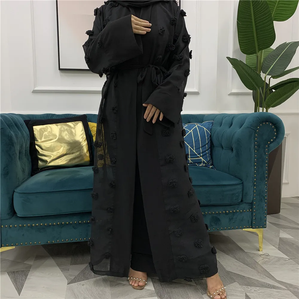 Ramadan Eid Mubarak Fashion Kimono Dubai Abaya Kaftan Turkish Islamic Clothing Muslim For Women Cardigan Robe Musulman De Mode