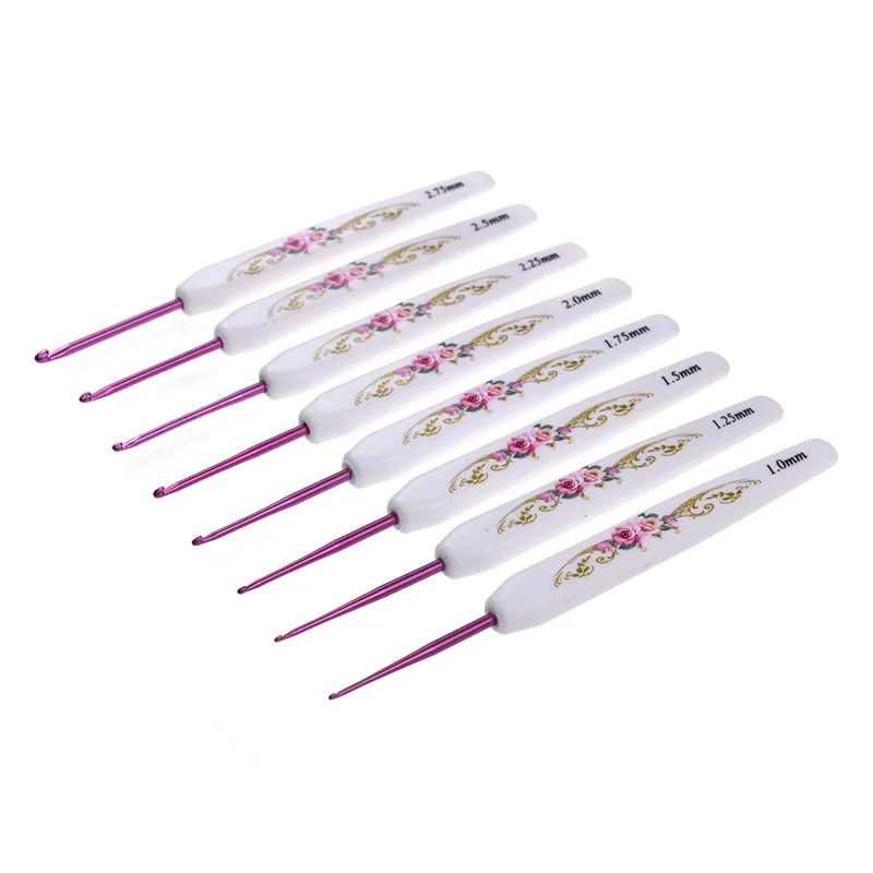 New 35pcs Crochet Hooks Set Aluminum Crochet Needles Yarn Weave Knitting Needles Hooks Scissors Rulers Sewing Kit For Beginner