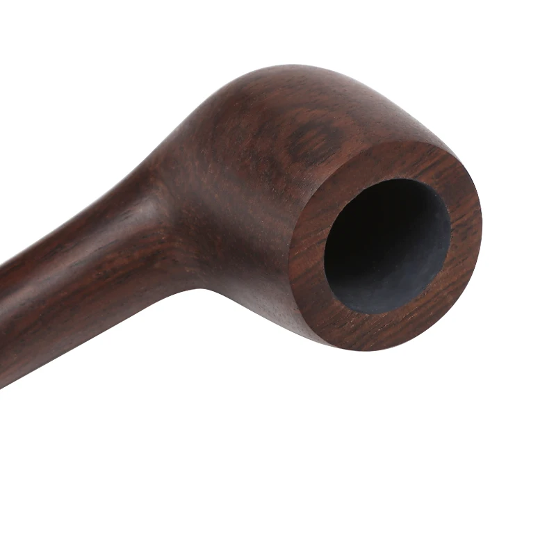 Multi Style Handmade Straight Stems Wooden Ebony Pipes Smoking Pipe With 9mm Filter Free Shipping