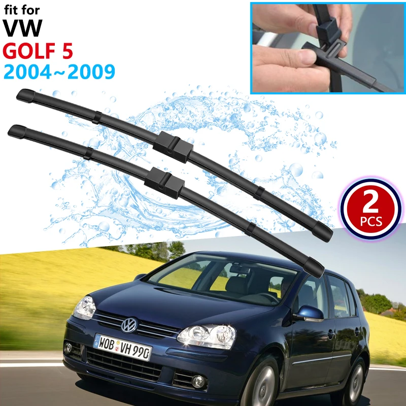 for Volkswagen VW Golf 5 MK5 Golf V Rabbit 1K GTI 2004~2009 Car Wiper Blade Front Windscreen Windshield Wipers Car Goods