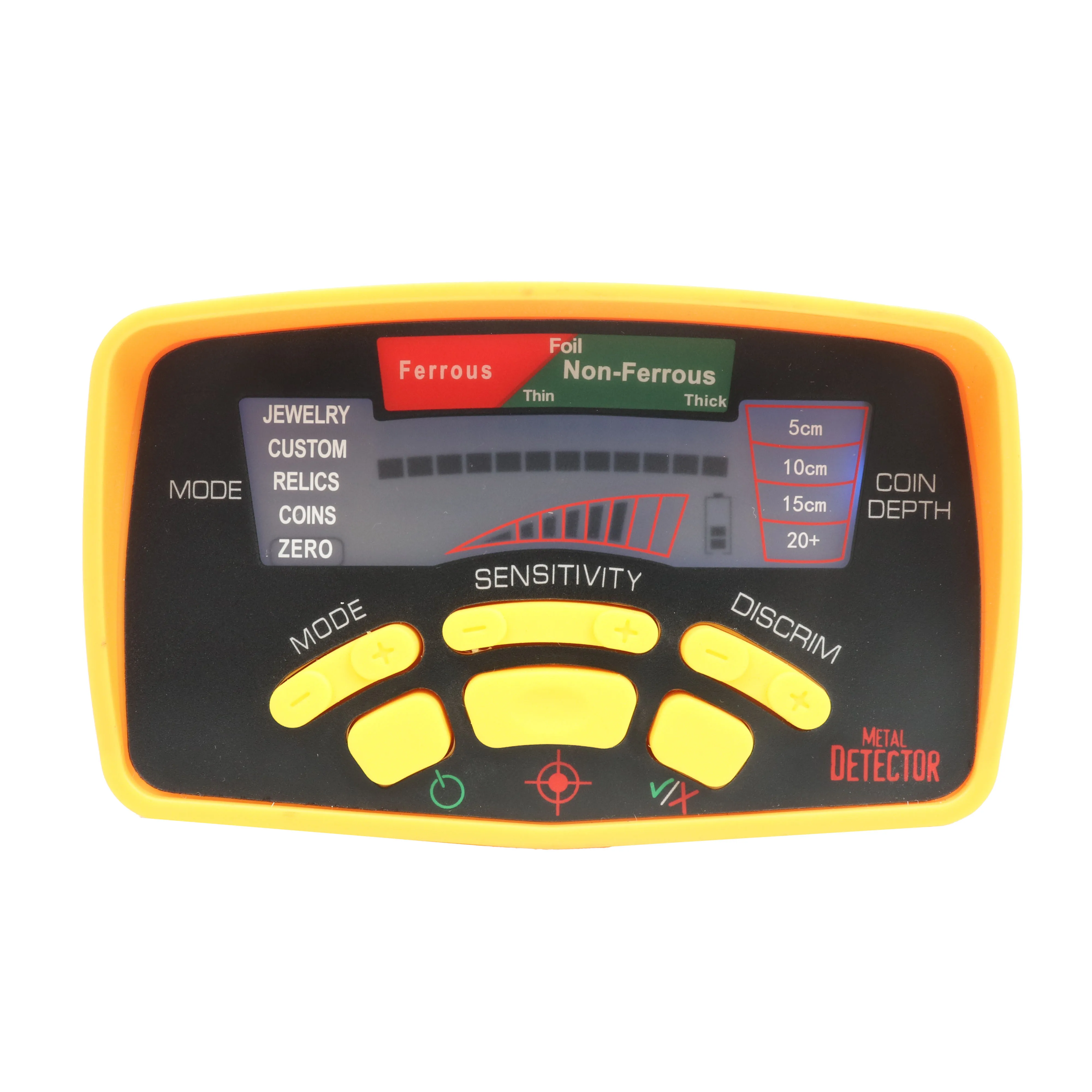 Detector de Metales subterráneo MD-6350, alta sensibilidad, Cazador de tesoros, buscador de metales, profundidad de 2,5 m