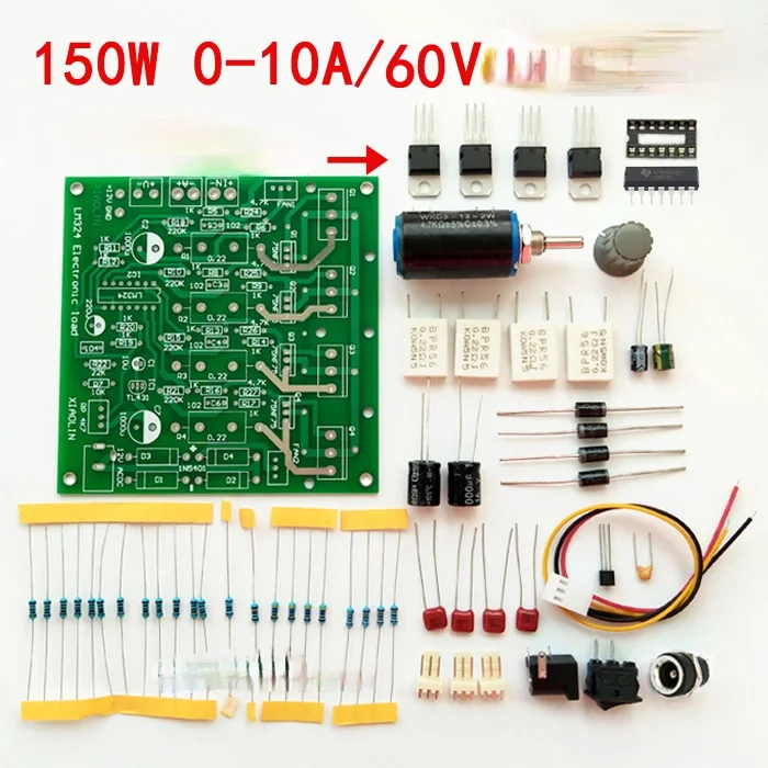 Electronic load test board load kit power within 150W 15V 10A / 60V 2.5A