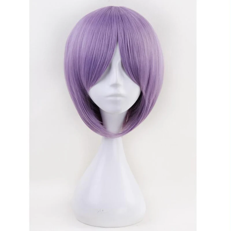 110cm Fate/Grand Order FGO Euryale Stheno Long Straight Purple Cosplay Wig With Clip On Ponytail Halloween Costume Party Hair