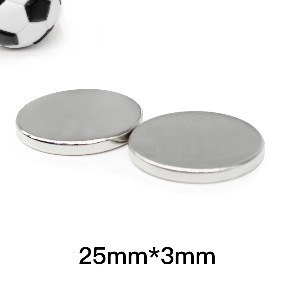 2/5/10/20/30PCS 25x3 mm Round Rare Earth Neodymium Magnet 25mm*3mm Search Magnet Strong 25x3mm Disc Permanent Magnet 25*3 mm