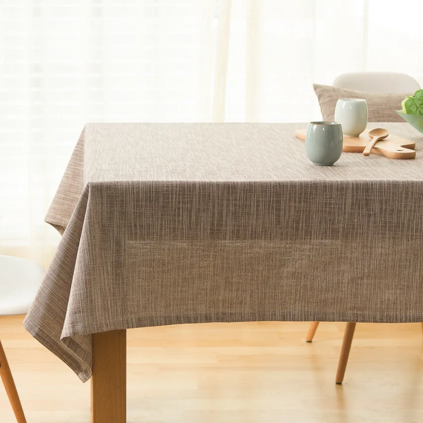 Minimalist Japanese-Style Tea Table Cloth, Pure Linen Tablecloths, Personalized Customized Accept