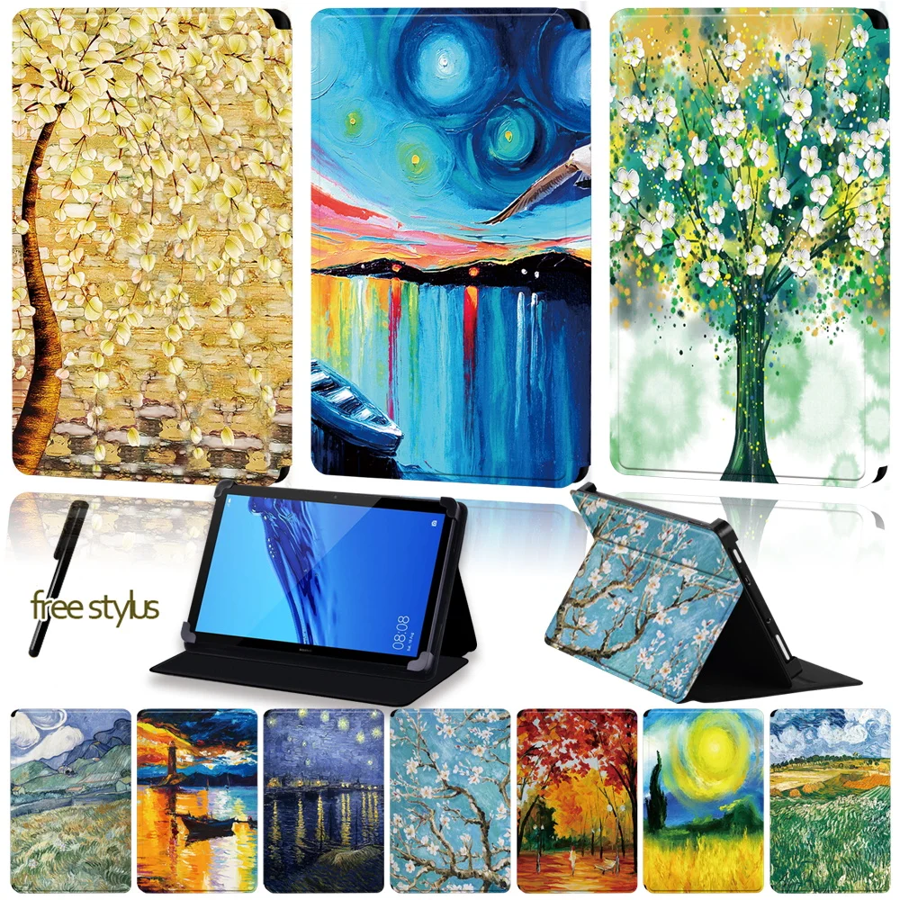 Tablet Case for Huawei MediaPad T1 7.0/T1 8.0 /T1 10/T2 10 Pro/T3 7.0/T3 8.0/T3 10 9.6/T5 10 Universal Painting Pattern Series