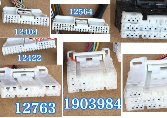 

1PCS 12909 90980-1903984 12404 12422 12564 Electric model car CD multi-media navigation main line wire bundle connector USED