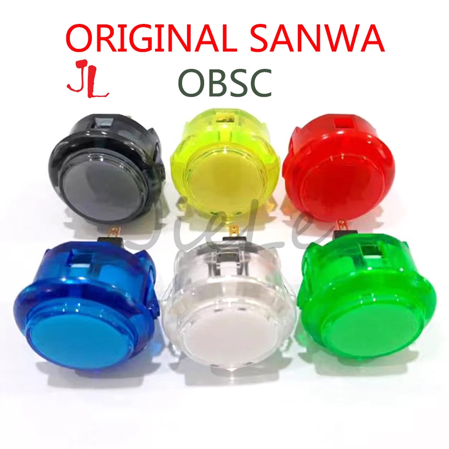 

8pcs/lot Original Sanwa Button OBSC-30 Push Buttons for Arcade DIY Cabinet Parts PS4 Game 24MM Push Button HORI Street Fight 5