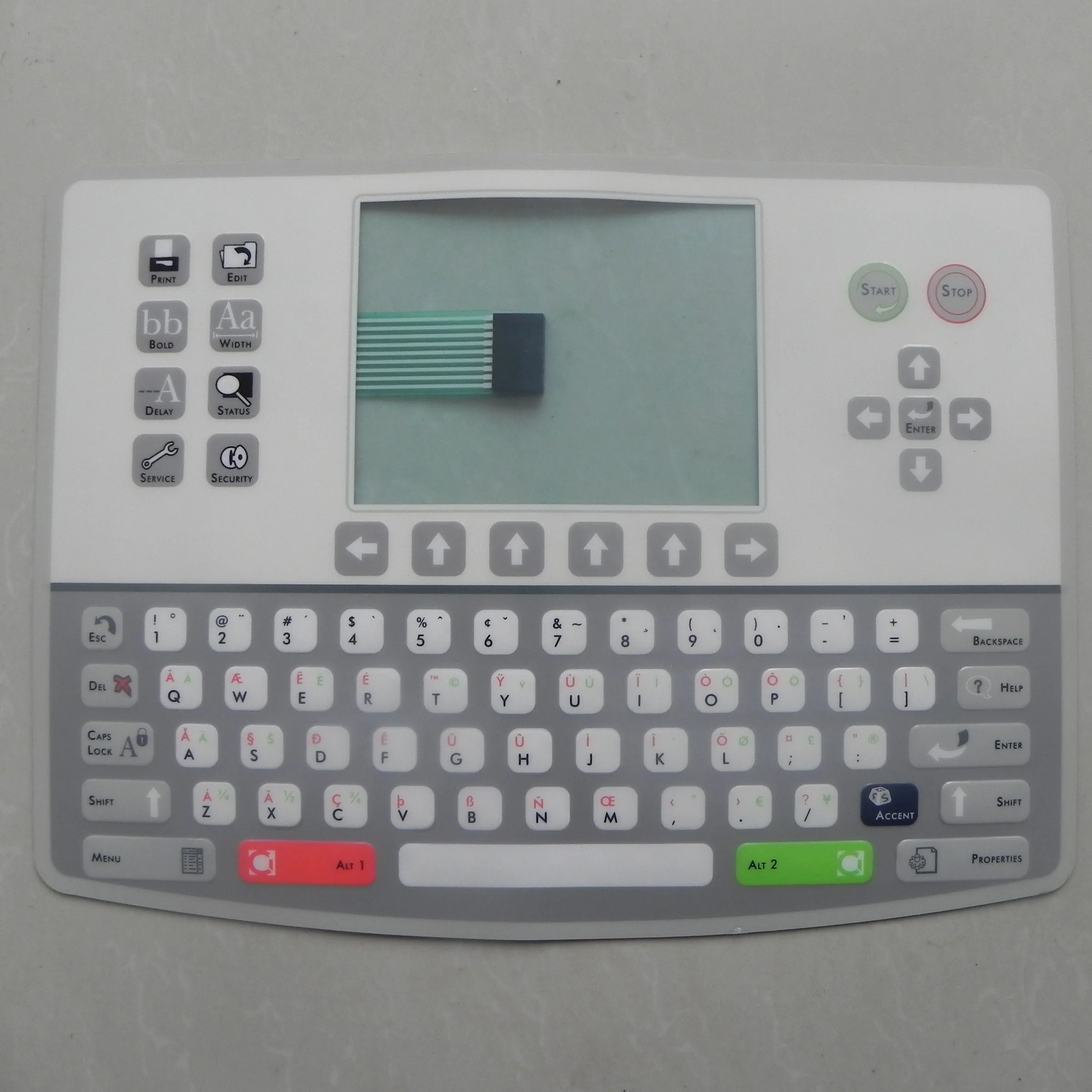 004-1010-004 english keyboard membrane use for Citronix ci750 ci580 ci1000 inkjet coding printer