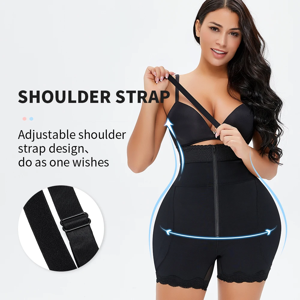Butt Lifter Shapewear Full Body Shaper Underwear Fake Buttocks Lingerie Hip Pads Enhancer Shapwear Brief Straps Slimmer Waist