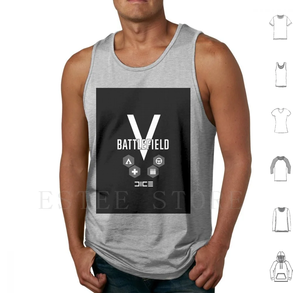 Battlefield Tank Tops Vest Cotton Bfv Bf4 Bf3 Battlefieldv Battlefield Shooter Fpsgamer Gamer Games Ps4pro War Guns Wwii