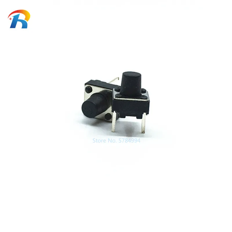 1000Pcs Tactile Switch Momentary 6x6x4.3/5/6/7/8/9/10mm 2pin Tact Switch 6*6*4.3mm 6*6*5mm 6*6*7mm Middle DIP-2 Button switch