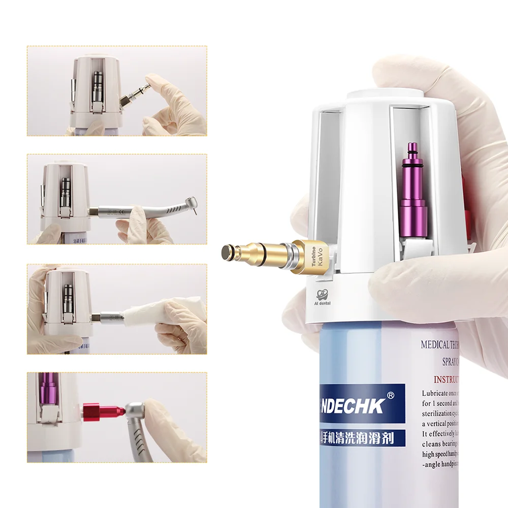 AI-EC-LS Dental Handpiece Maintenance Portable Oil System Cleaning Lubrication Spray Cover Lab Oral Therapy Machine