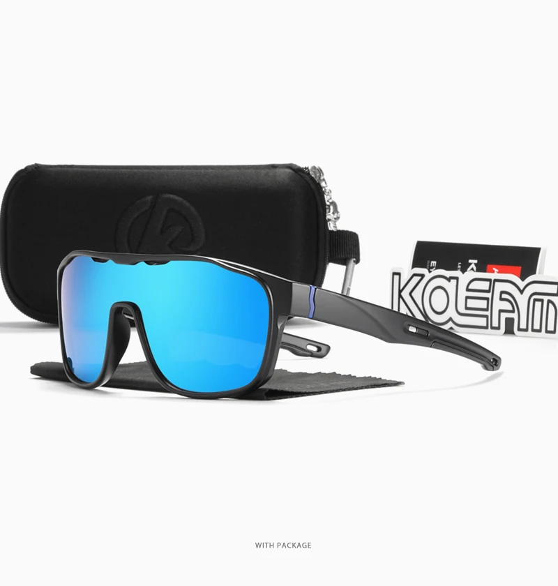 KDEAM reduziert Windage, polarisierte Herren-Sonnenbrille, Sport-Einteiler, mehrschichtige Beschichtungsbrille, Spiegel, Kategorie 3 – Detail 18