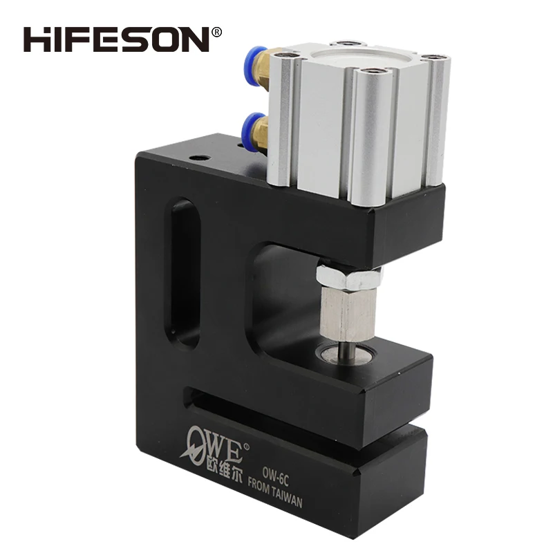 Hifeson-pneumático Buraco Redondo Bolsa de Plástico Perfurador Três Vedação Lateral Perfurador para Alimentação Dk6