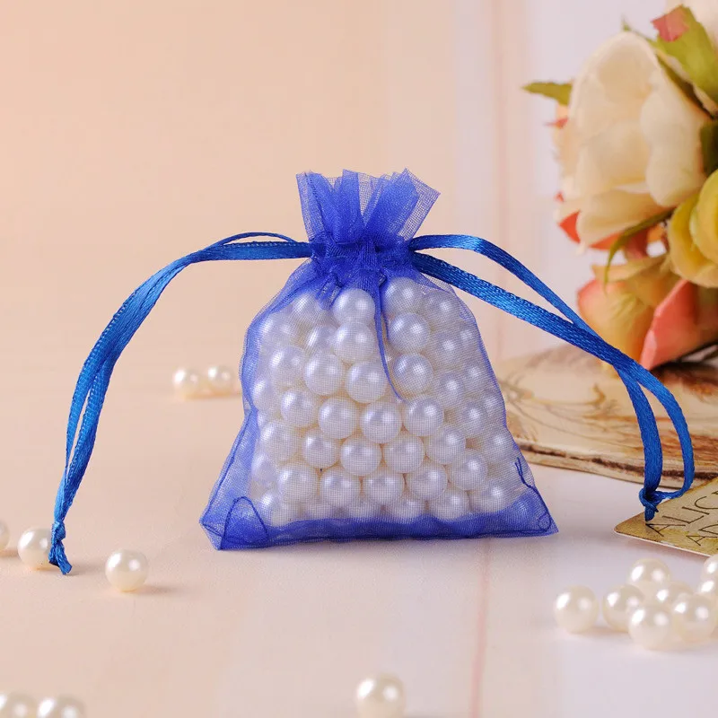 100Pcs Organza Bags Jewelry Packaging Sachet Bags Wedding Event Decoration Supplie 7x9 9x12 10x15 11x16 13x18 15x20 17x23cm