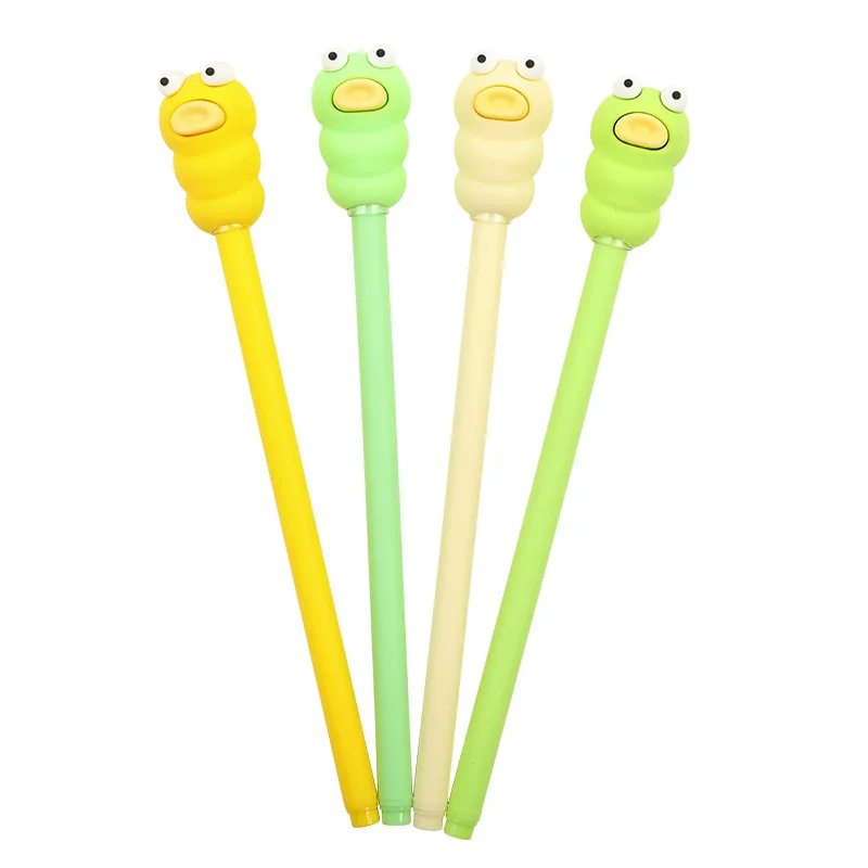 24pcs New little green bug Unicorn marshmallow neutral pen 0.5 small fresh student stationery