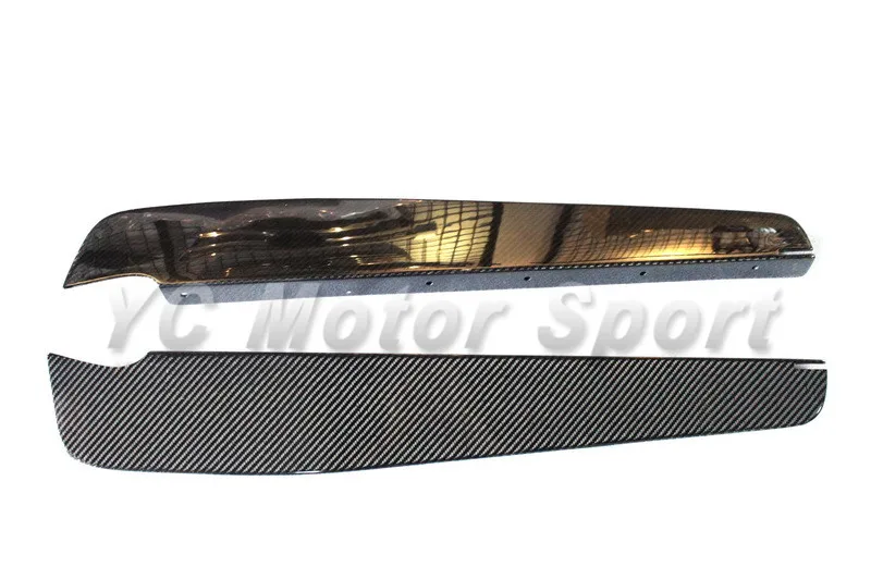 Car Accessories Glossy Finish Carbon Fiber JDM Style Rear Bumper Under Diffuser Blade Fit For 2008-2013 R35 GTR