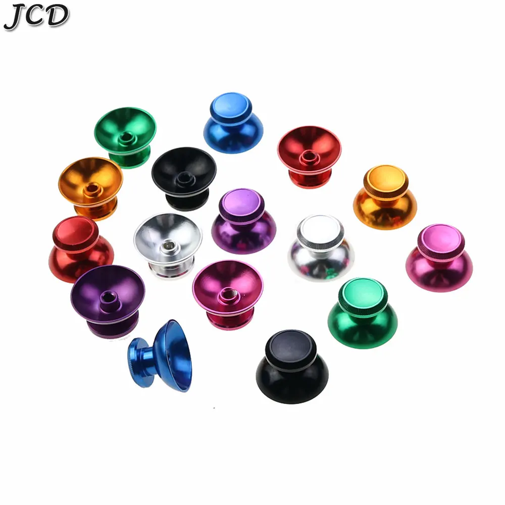 JCD 2pieces Metal Analog Joystick thumb Stick grip Cap for Sony PS5 PS4 Slim Pro For XBOX ONE Series X/S thumbstick Case