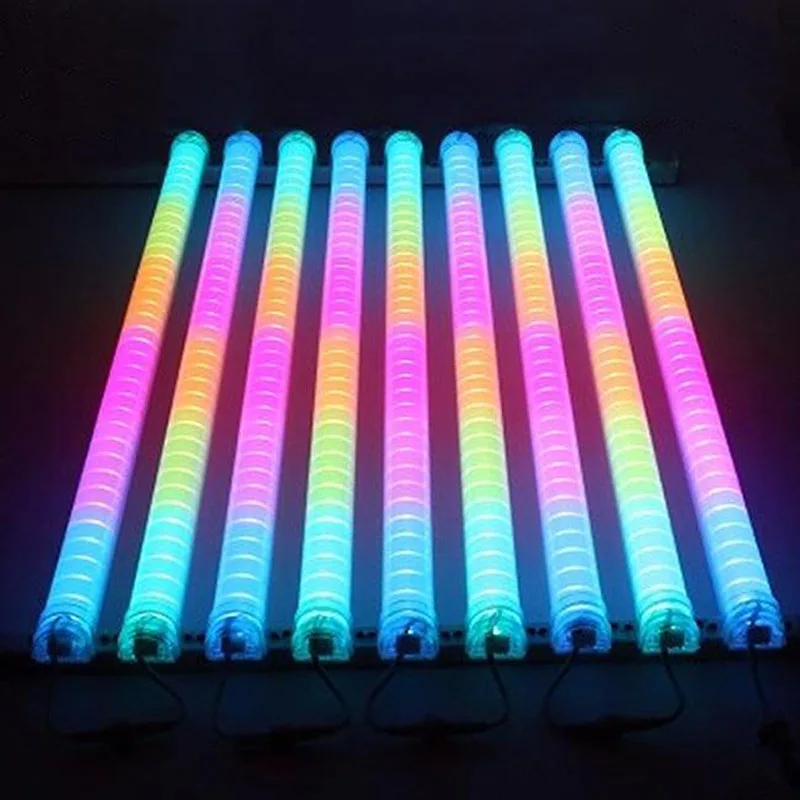 (25pcs/lot)LED Neon Bar 1m ac24V AC220VLED Digital Tube/LED Tube Rgb Color Waterproof Outside Colorful Tubes Building Decoration