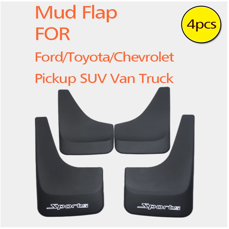 Universal Car Mud Flaps Front Rear Styling Mudguards Splash Guard Fender For Pickup SUV Van Truck Toyota Ford Chevrolet 