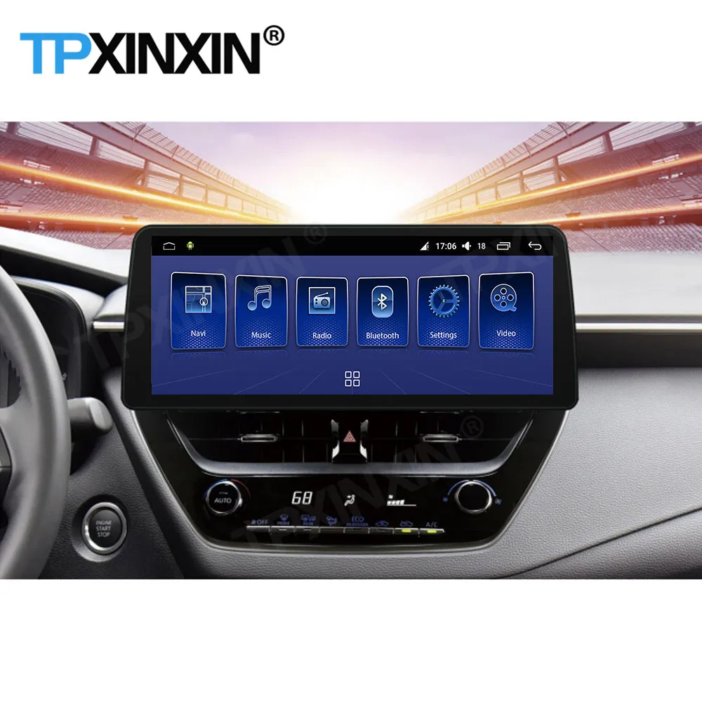 128G Car Radio Stereo Receiver Android 10 For Toyota Corolla Railing Lingshang Asia Lion 2019 2020 2021 GPS Navigation Head Unit 