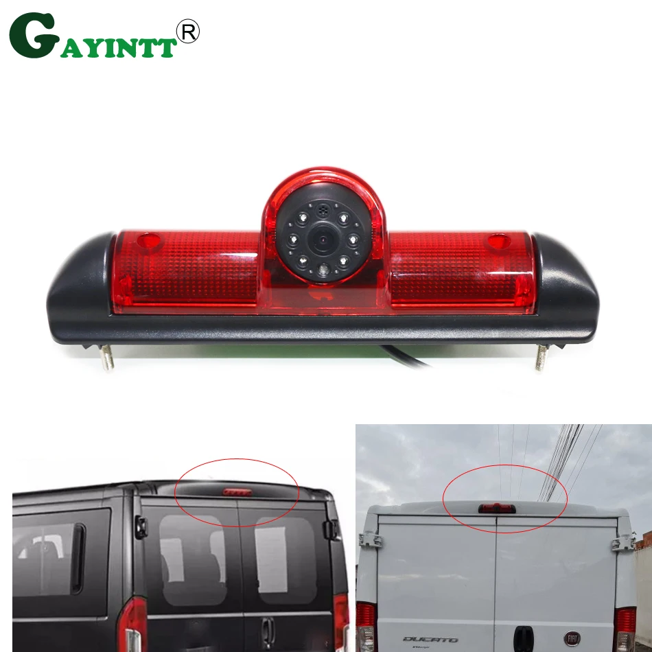 

HD Car Brake Light Rear view camera parking For Fiat Ducato Citroen Jumper Relay Peugeot Boxer 2006-2019