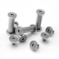 3 Sets Folding Knife Handle Spindle Screws M3.5 T8 Torx Head 5mm Hole Diameter DIY Making Tools Accessories Shank Rivets Nails