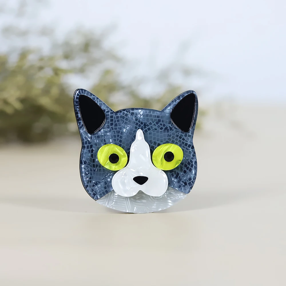 Handmade Cat AnImal Multicolor Fox Brooch for Women Men Party Daily Scarf Suit Pins Quality Pin Jewelry Accessories Gift