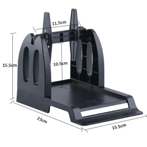 External Barcode Printer Paper Stand Stent for Zebra TSC Argox Datamax -Black