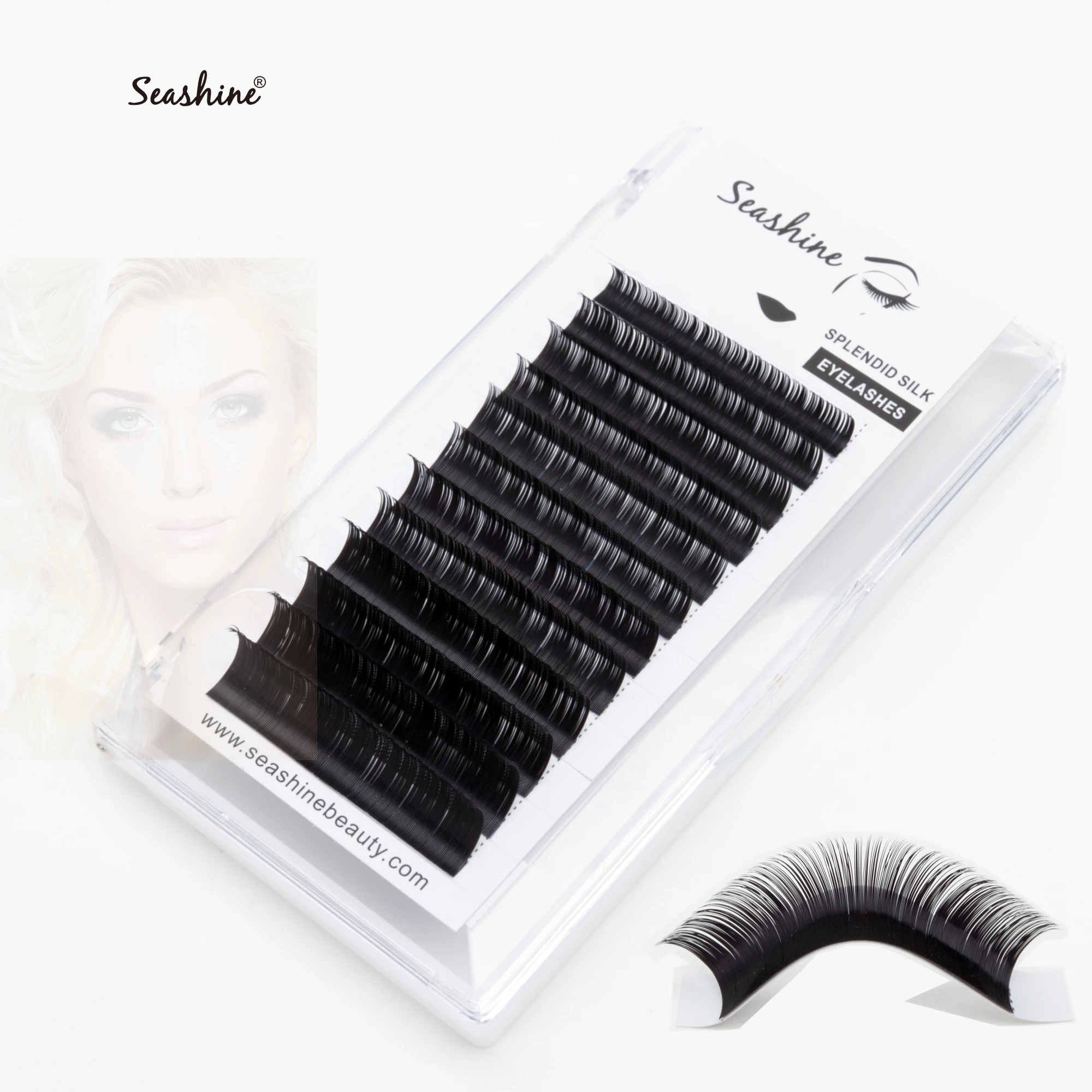 

5 trays Seashine Premium Faux Mink Individual Eyelash Extension Cilia Lashes Natural soft Eyelash Makeup classical eyelashes