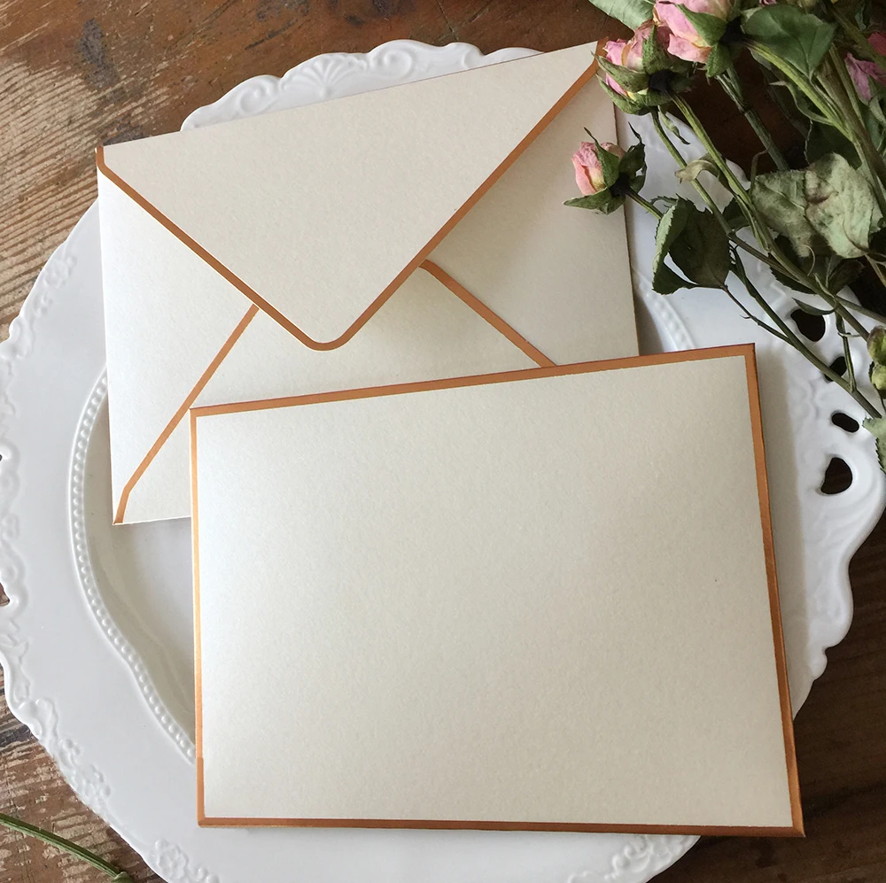 5Pcs/lot Retro Vintage Blank Pearlescent Paper Envelope Wedding Party Invitation Envelope Greeting Card Gift Envelope