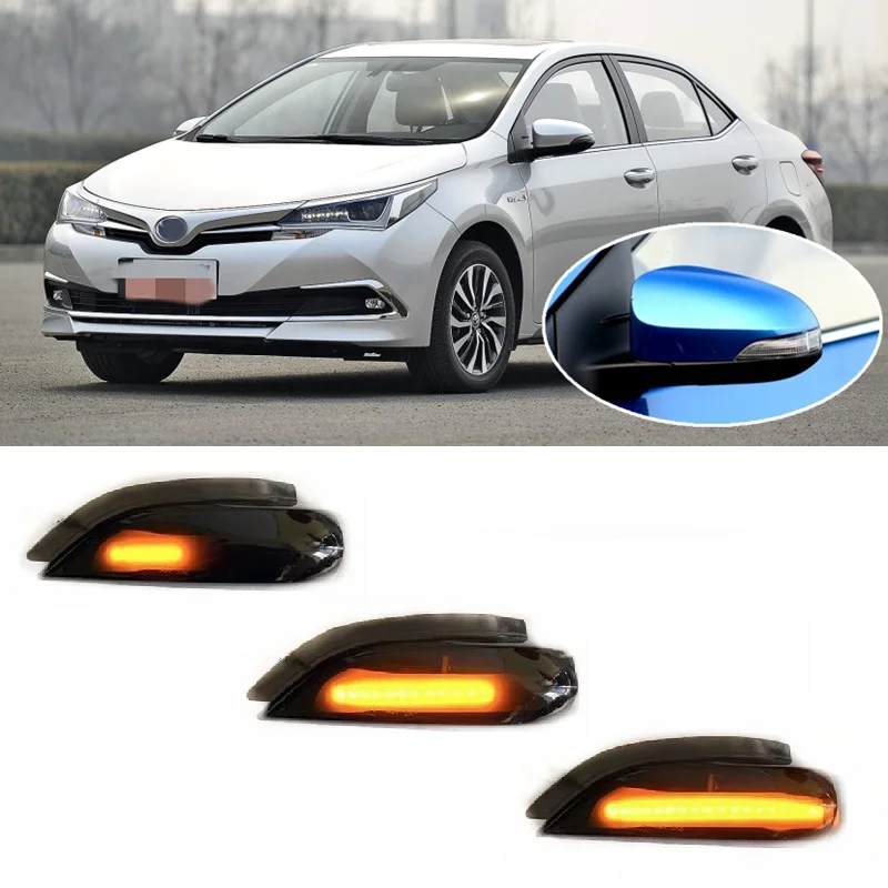 Suitable for Toyota YARIS VIOS VITZ XP130 AURIS MK2 E180 CAMRY XV50 Dynamic LED Blinker Indicator Turn Light Signal Repeater